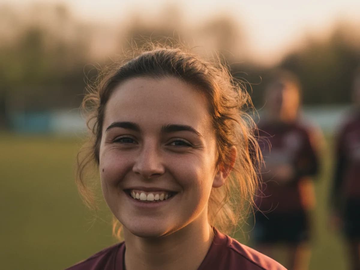 Einzelportrait einer Spielerin aus einem Vereinsshooting